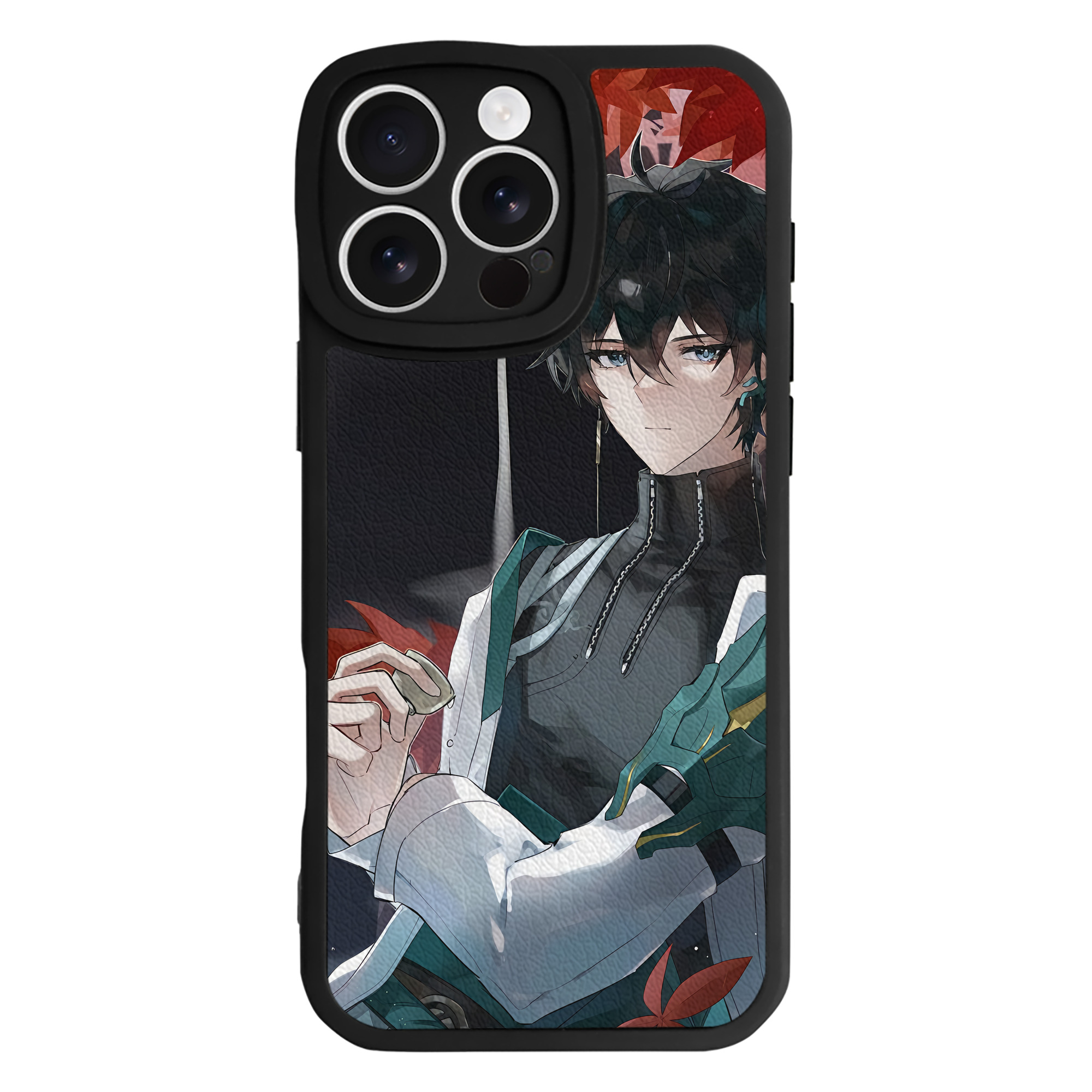 （画像用） 刀剣乱舞 Touken Ranbu 【iPhone 16シリーズ対応】シリコンスマホケース（レザー調） 材質：シリコン